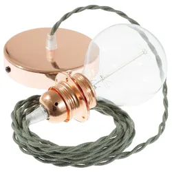 Cables Lampe Suspendue Pendel Pour Abat-jour Tc63 Diy 2 M Greyish Green / Copper One Size