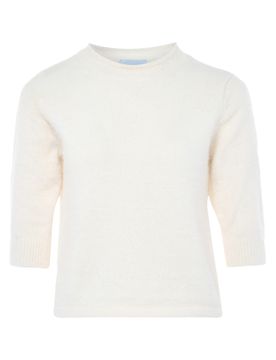 Poomi Jersey blanco / blanco lana