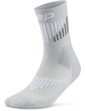Core Run Merino 3.0 Mid Cut Damen Socken, grau III - Cep - FashionsVida