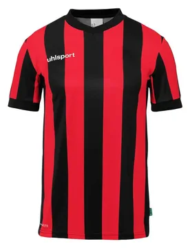 T-shirt à Manches Courtes Retro Stripe Black / Red 11-12 Années Garçon - Uhlsport - FashionsVida