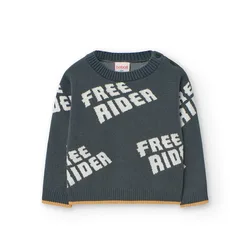 Boboli Pull Knitwear Anthracite 8 Années Garçon