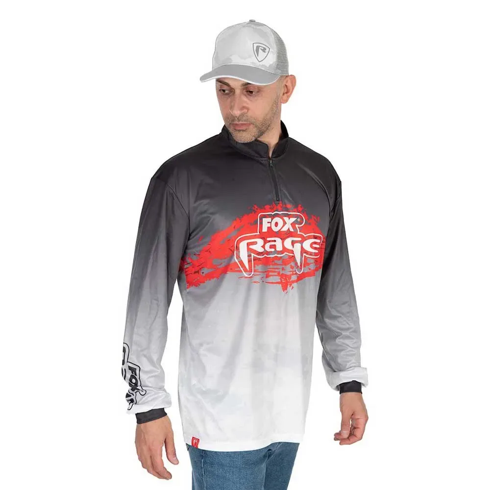 Performance Long Sleeve T-shirt Black / White 2XL Men - Fox Rage - FashionsVida