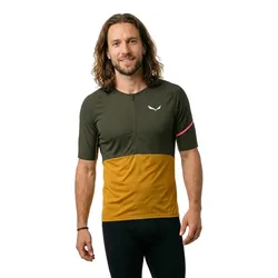 Maglia A Maniche Corte Vento Alpine Merino Dark Olive
