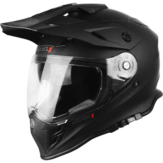 Casco Moto Integrale Adventure J34 Pro Solid Opaco Ner taglia S - JUST1 - FashionsVida