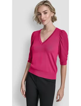 Jersey de mangas abullonadas - DKNY - FashionsVida