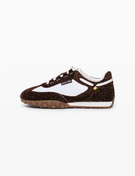 Zapatilla combinada piel, Mujer, Blanco, 36