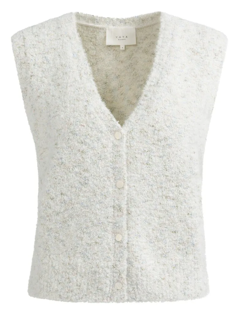 Rmelloser Boucl?-Cardigan female - L - FashionsVida