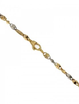 Bracciale Uomo in Oro Giallo e Bianco 803321717288