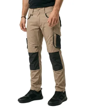 Pantalon De Travail Unique 13079 Light Khaki / Black 66 - MASCOT - FashionsVida