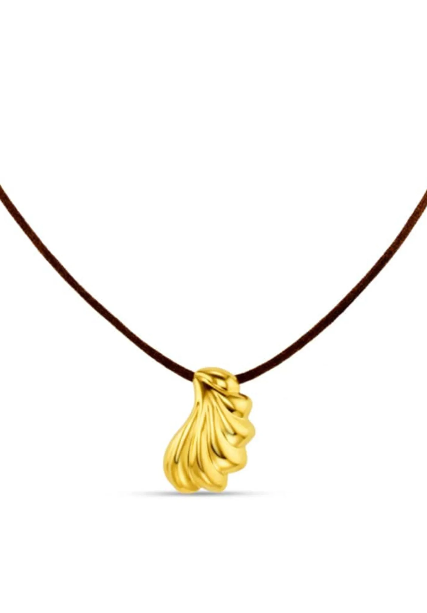 LUXE Shell Pendant Cord Necklace - Orelia London - FashionsVida