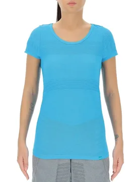 T-shirt à Manches Courtes Natural Training Blue Danube S - Uyn - FashionsVida