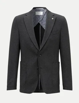 Sharp-Fit Jersey Sakko Grau 28 - Carl Gross - FashionsVida