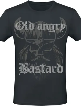 T-Shirt - Old Angry Bastard - M bis 5XL - für Männer - Größe 5XL - schwarz - Männer - male - Sprüche - FashionsVida
