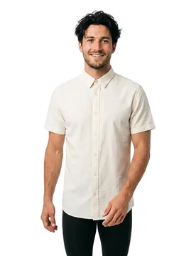 Camicia A Maniche Corte Breeze Linen White XS - Jack & jones - FashionsVida