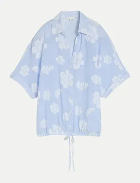 Blusenshirt mit Floral-Muster Blau 42 - Tom Tailor Casual - FashionsVida