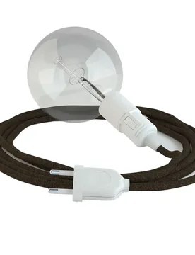 Cables Suspension Luminaire Rn04 5 M Brown / White One Size - Creative - FashionsVida