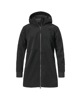 Veste Softshell Style Suavio à Capuche noir 40
