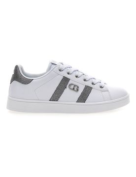 Sneakers bianche con dettagli glitterati YARD METAL 39