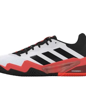 Barricade 13 Clay Shoes Cloud White / Core Black / Lucid Red UK 8 - Adidas - FashionsVida