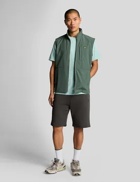 Men's Superfine Cotton Sweat Shorts in Grey - Lyle & Scott - FashionsVida