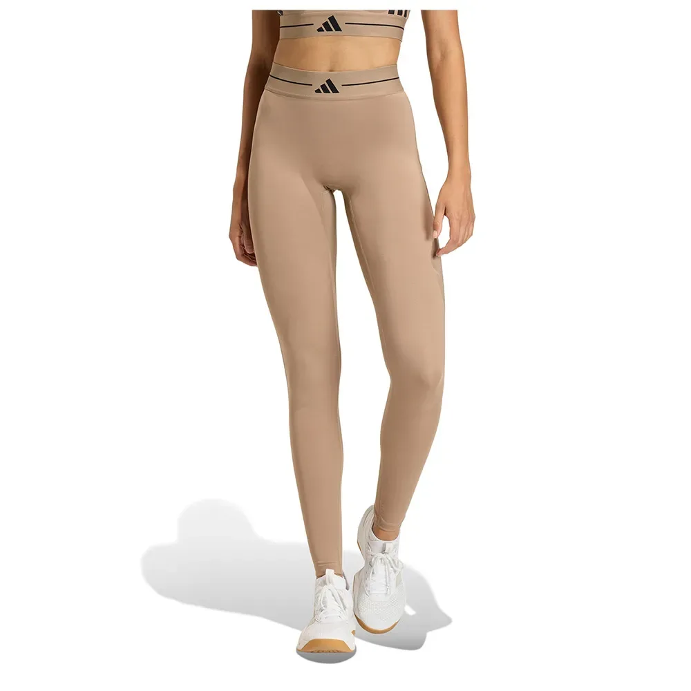 Leggings Hyperglam 3 Stripes Chalky Brown L - Adidas - FashionsVida