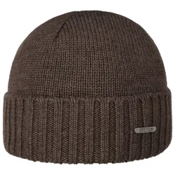 Norham Merino Beanie Hat with Cuff by - dark brown - Female - Size: One Size