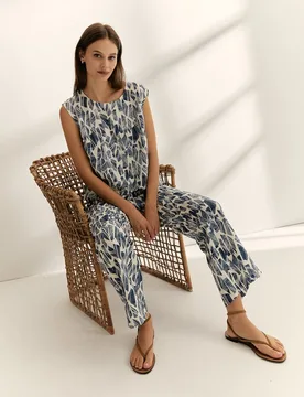 Pantalones rectos de mujer largo - Paz Torras - FashionsVida