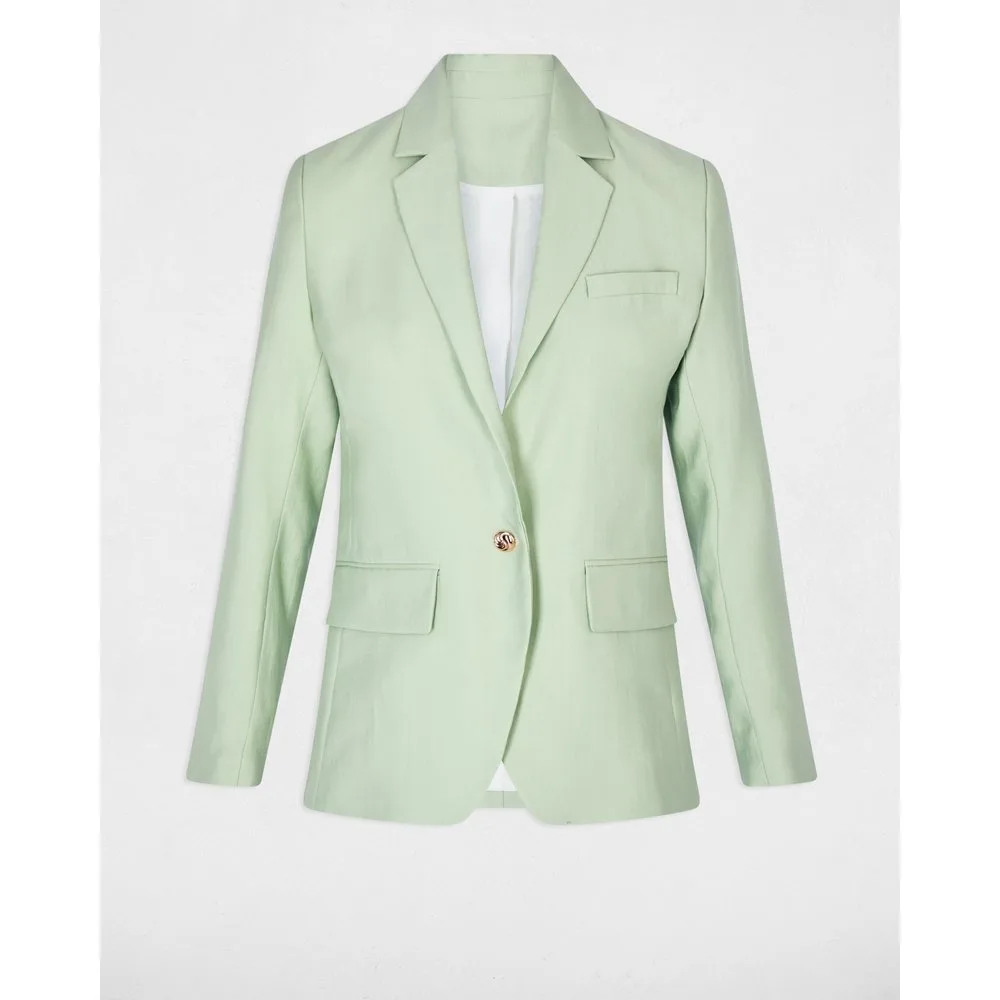 Blazer de mujer entallada con cuello sastre - Morgan - FashionsVida