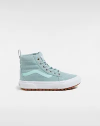 Kids Unisex Mte Sk8-Hi Sneakers - Green Leather - Size Uk 11.5 Kids