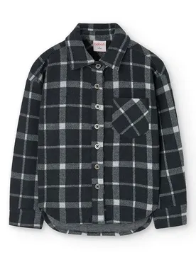 Boboli Camicia A Maniche Lunghe Knit Check Checks 6 Anni