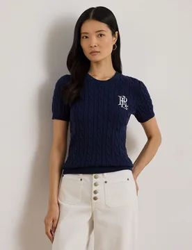 Jersey de mujer de algodón en punto de ochos - Lauren Ralph Lauren - FashionsVida