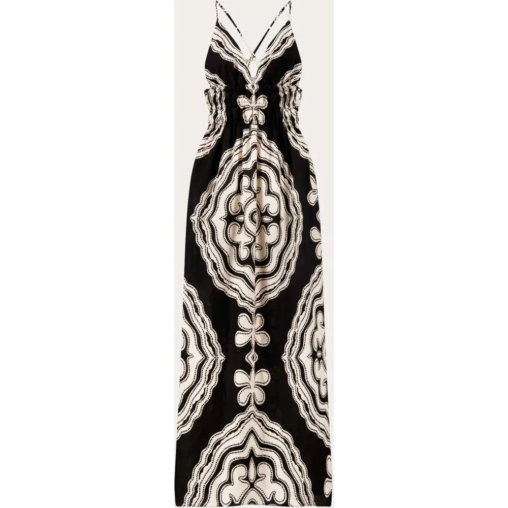 Lemlem - Vestido midi Gete de lino - Lemlem - FashionsVida