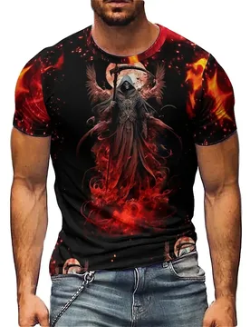 Men's New Personalized Street Trend 3D Printed Short-Sleeve T-Shirt - High-Quality Printing - Aliexpress - FashionsVida