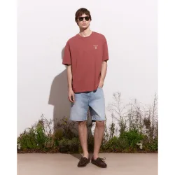 Bermuda denim de hombre straight