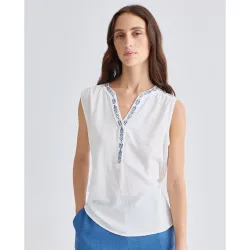 Top de mujer liso sin mangas