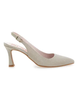 Décolleté Slingback Platino con Tacco a Punta PITTARELLO GLAM 5371 39 - PITTARELLO ROMANTIC - FashionsVida