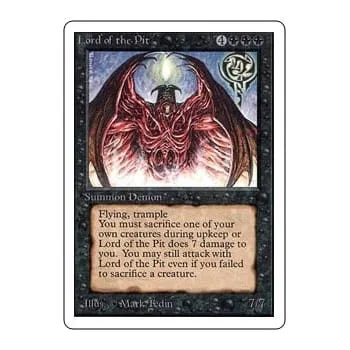 Lord of the Pit Unlimited - Magic: The Gathering - FashionsVida