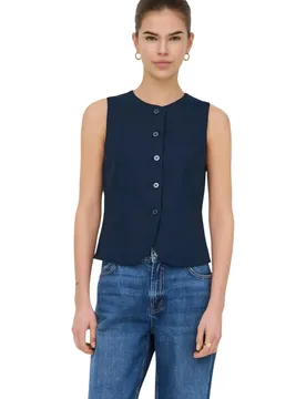 Only Damen Weste Blau 513012