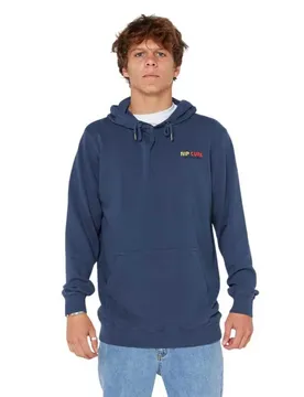 Sweat à Capuche Surf Revival Line Up Light Navy S