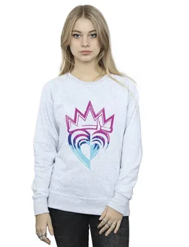 Descendants Pink Crown Sweatshirt - Grey - Size: L - Disney - FashionsVida