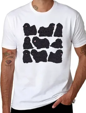 Puli dog cute pattern T-Shirt cotton tshirt 100% anime tshirt T-Shirt - Aliexpress - FashionsVida