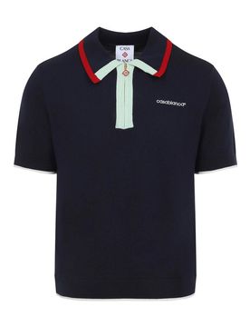 Polo sportiva lavorata a maglia