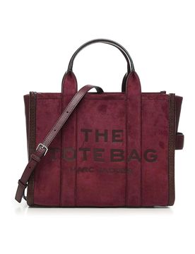La borsa tote media in pelle scamosciata