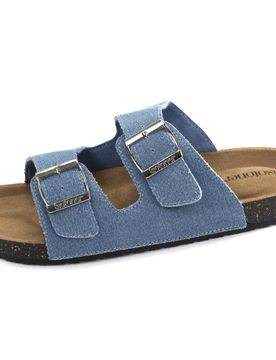 Mules sandales Double Bride Bleu bleu 38