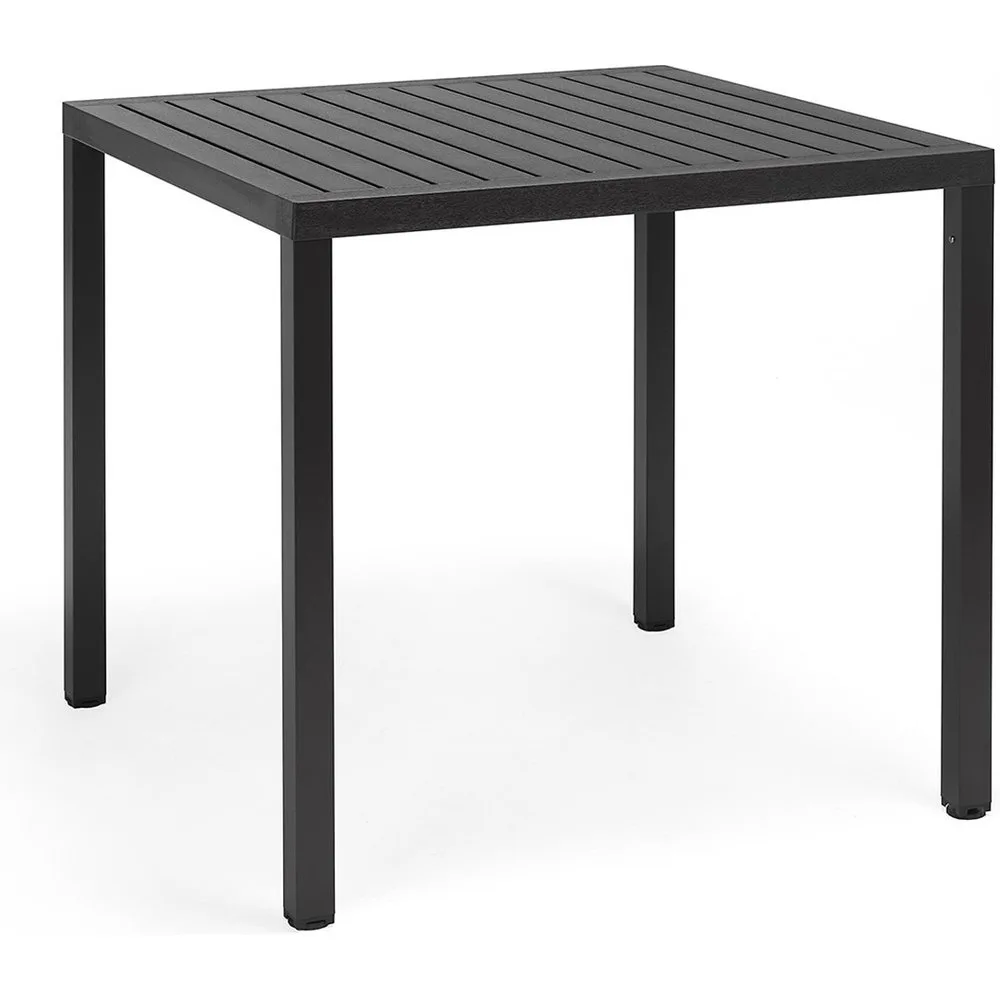 Mesa de centro de jardín de resina apilable Cube 80 - Nardi - FashionsVida