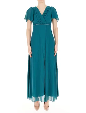 Abito con volants PETROLIO M - Rinascimento - FashionsVida