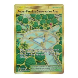 Pokemon SM Guardians Rising SV87/SV94 Aether Paradise Conservation Area (Hidden Fates Shiny Vault Secret Rare)
