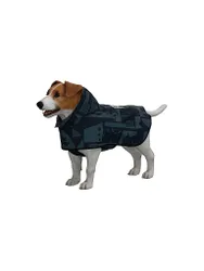 Poncho antipioggia per cani nero L