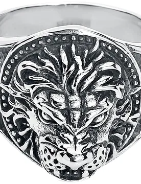 Ring - Löwe - für Männer - silberfarben - Männer - male - etNox hard and heavy - FashionsVida