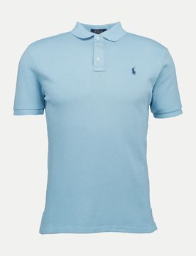 Polo Poloshirt mit Logo-Stickerei Blau M